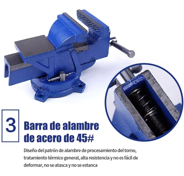 Tornillo De Banco 5 Pulgadas 5.3kg Pesado - Imagen 2