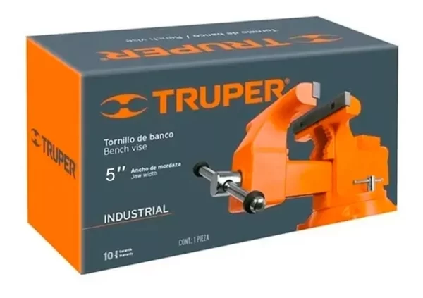 Tornillos Banco Uso Ind Hierro Nodular 5' Truper - Imagen 2