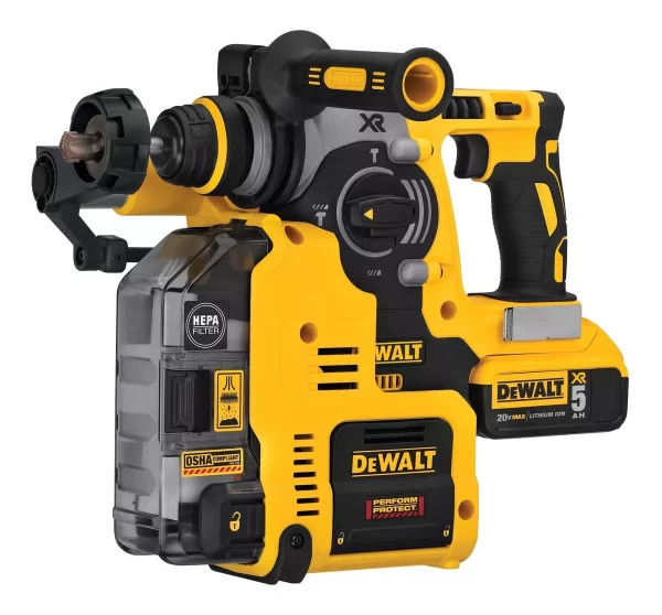 Taladro Rotomartillo 1'' 20v Max + 2bat 5ah Dewalt Dch273p2 Color Amarillo/Negro